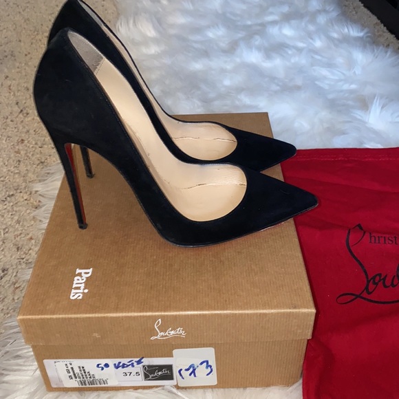 So Kate black suede Christian Louboutins size 37.5 with original box - Picture 2 of 4